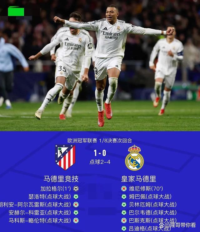 皇家马德里客场逆转亚特兰大，晋级欧冠八强的简单介绍